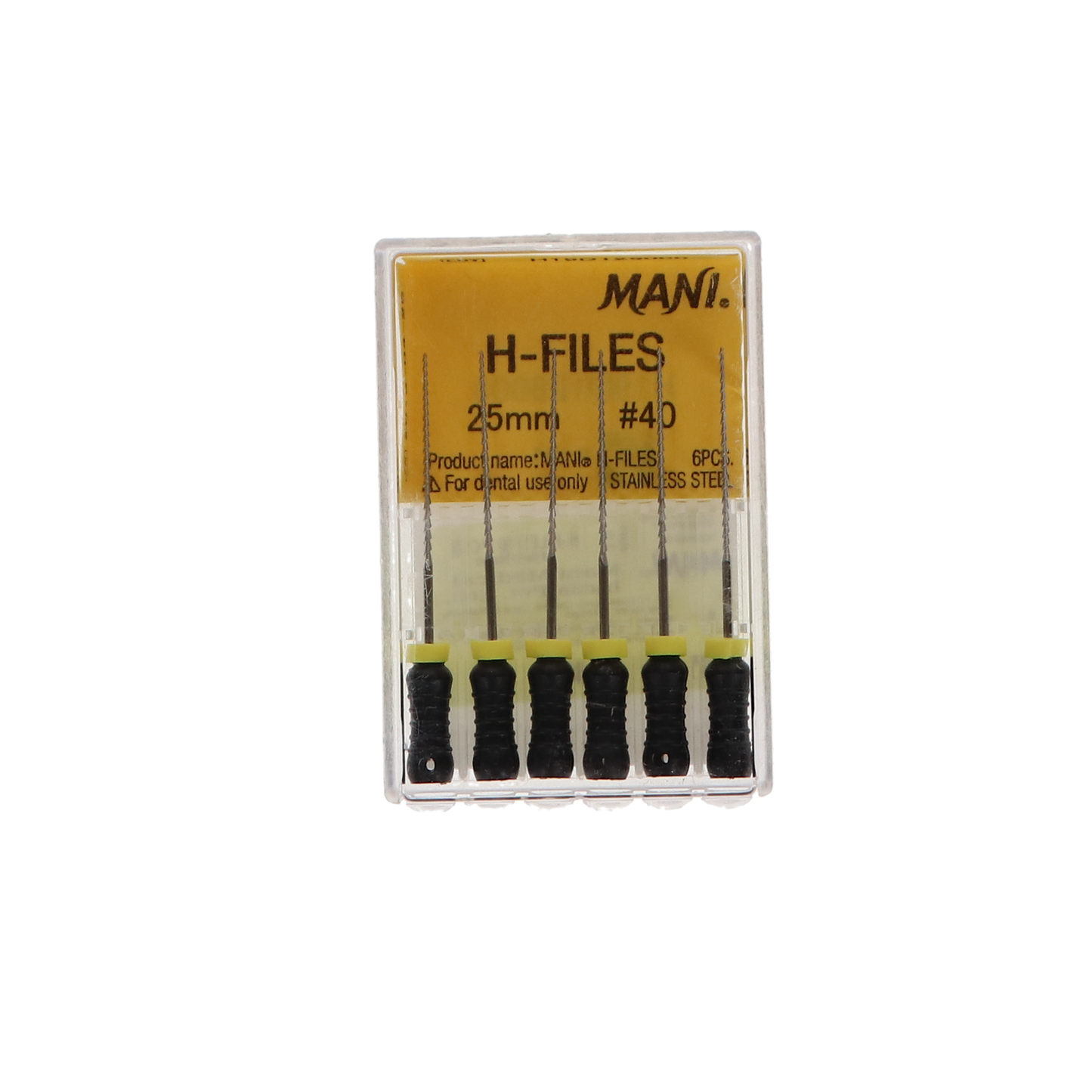 Hedstrom Files, Stainless Steel, 25 mm, # 40, Black, 6/Pk