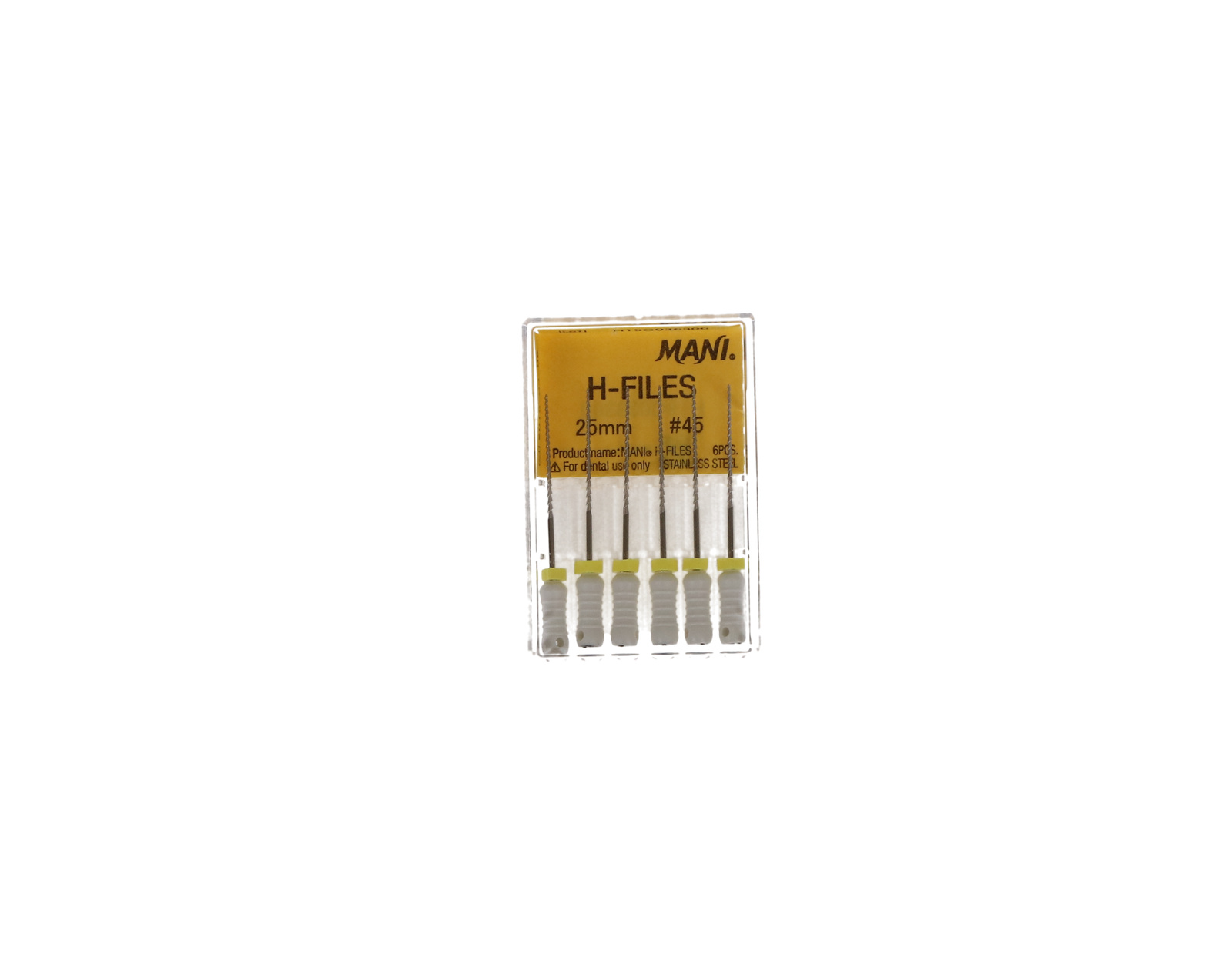 Hedstrom Files, Stainless Steel, 25 mm, # 45, White, 6/Pk