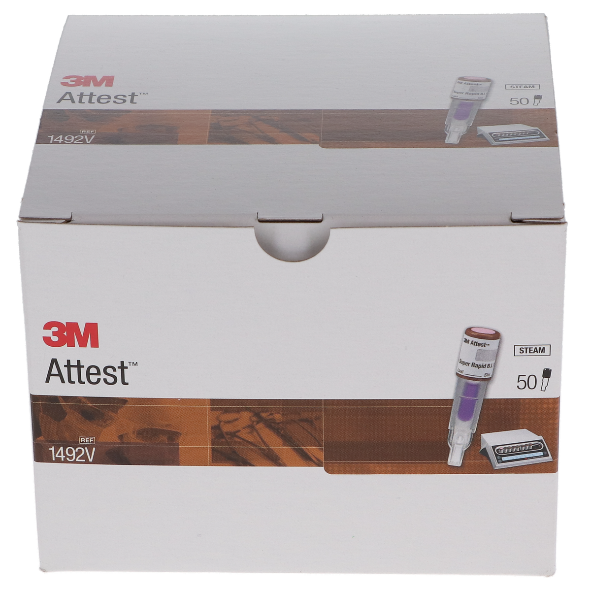 3M Attest 1492V Super Rapid Biological Indicators, 50/Pack