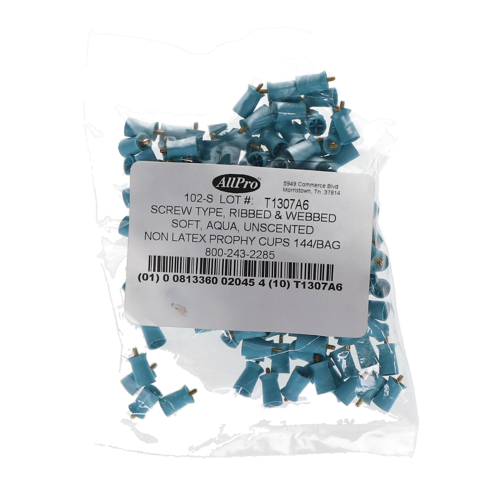Allpro: Nonlatex Prophy Cups – Screw Type, Ribbed and Webbed - 102-S-1000