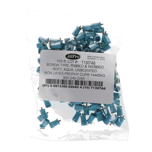 Allpro: Nonlatex Prophy Cups – Screw Type, Ribbed and Webbed - 102-S-1000