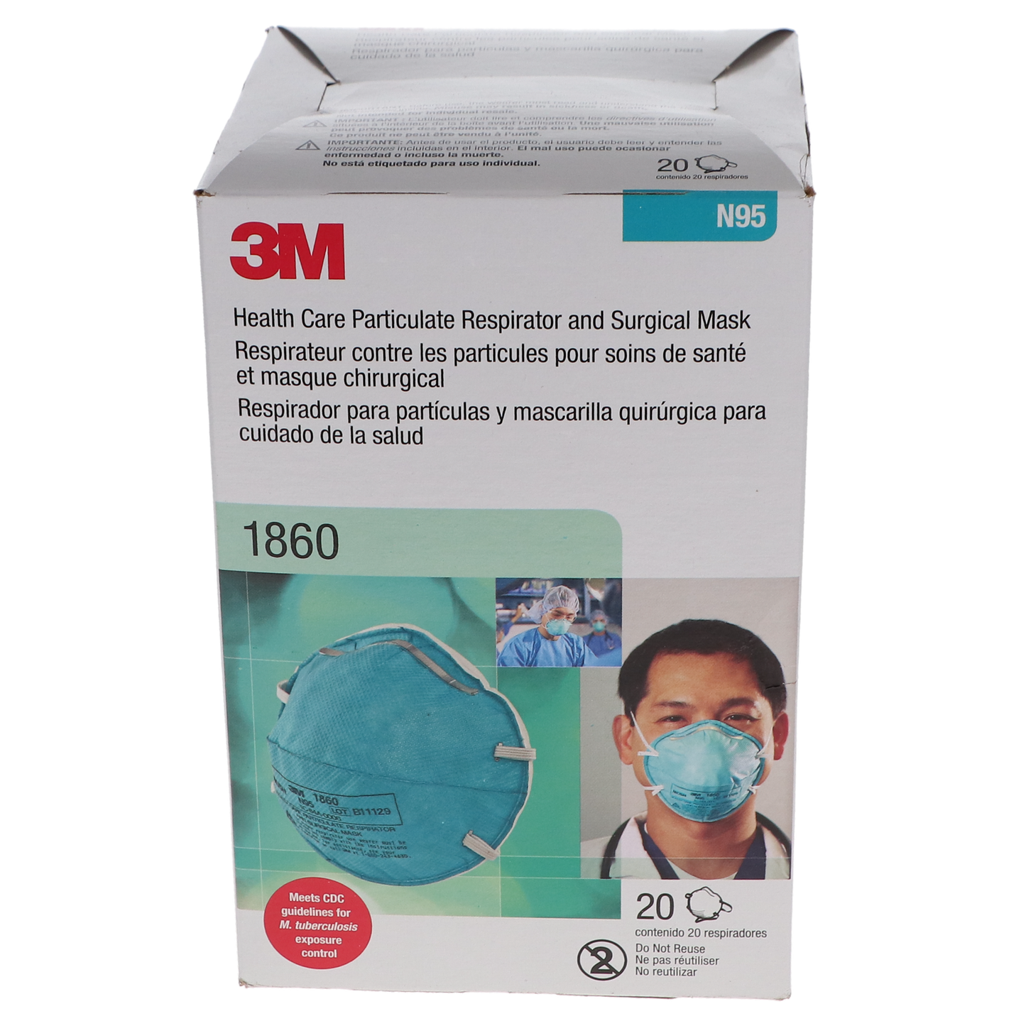 N95 Particulate Respirator 1860 - 20/Box