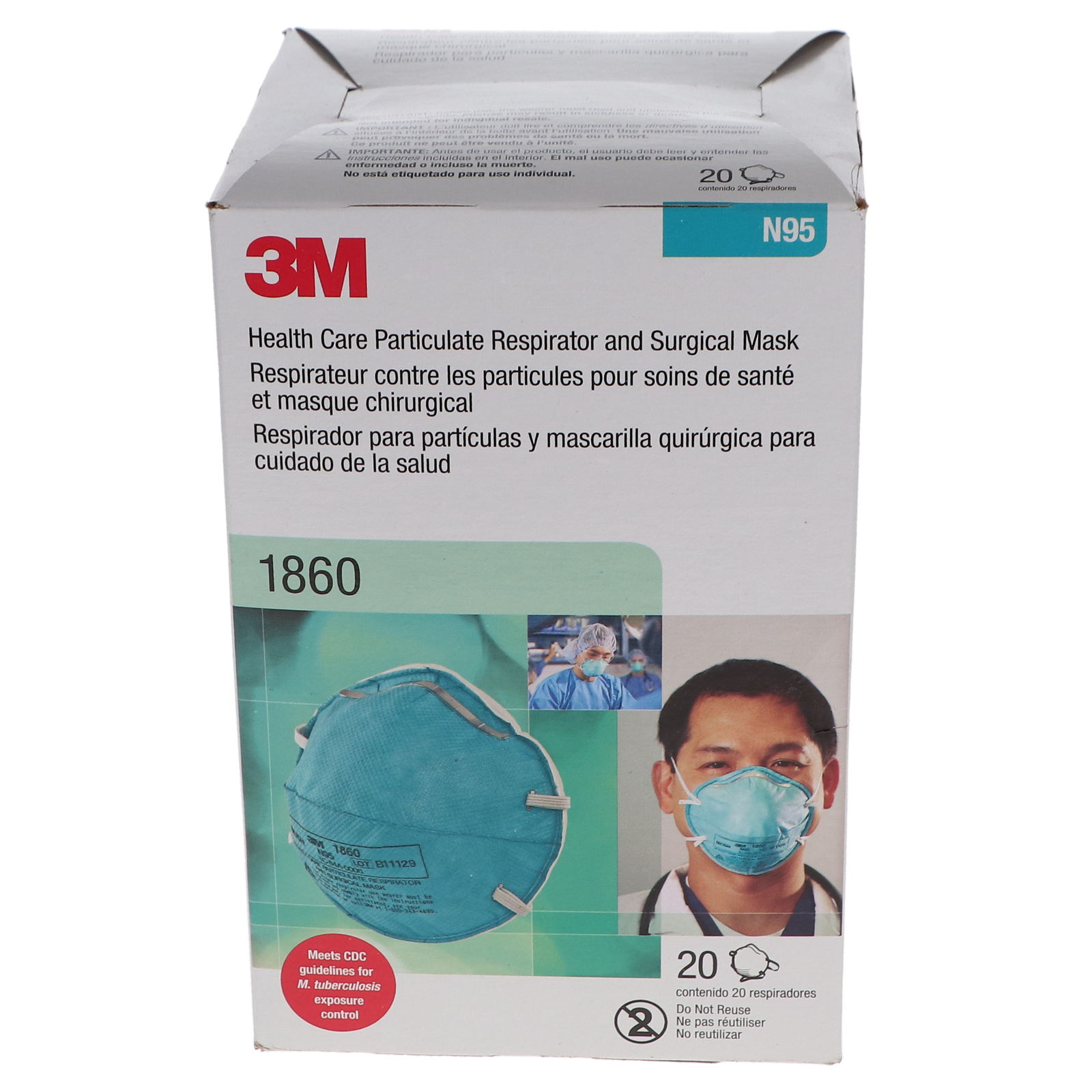 N95 Particulate Respirator 1860 - 20/Box