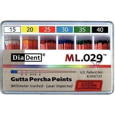 Millimeter Marked and Laser Inspected Gutta Percha Points – Gutta Percha ISO ML.029, 120/Box, Size# 40