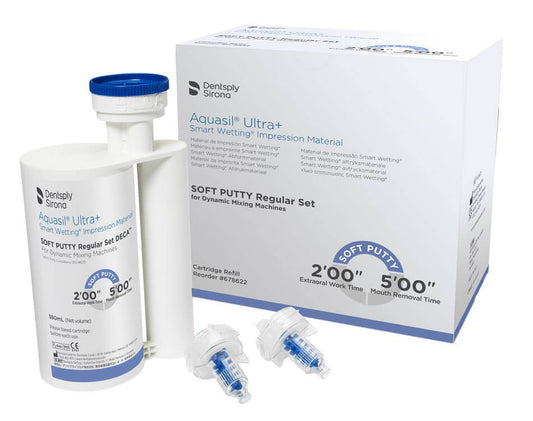 Aquasil® Ultra+ Soft Putty DECA™ Cartridge Refill – Regular Set, 380 ml
