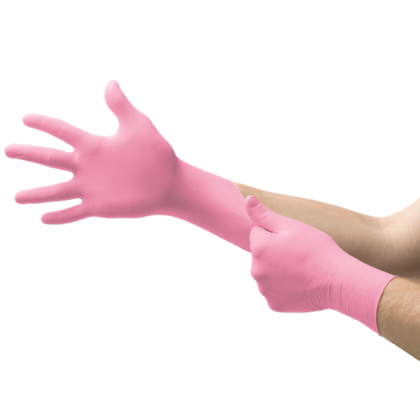 Medicom: SafeBaSicS TrueFit Pink PF Nitrile 300/Box - Medium Gloves - 1186-C