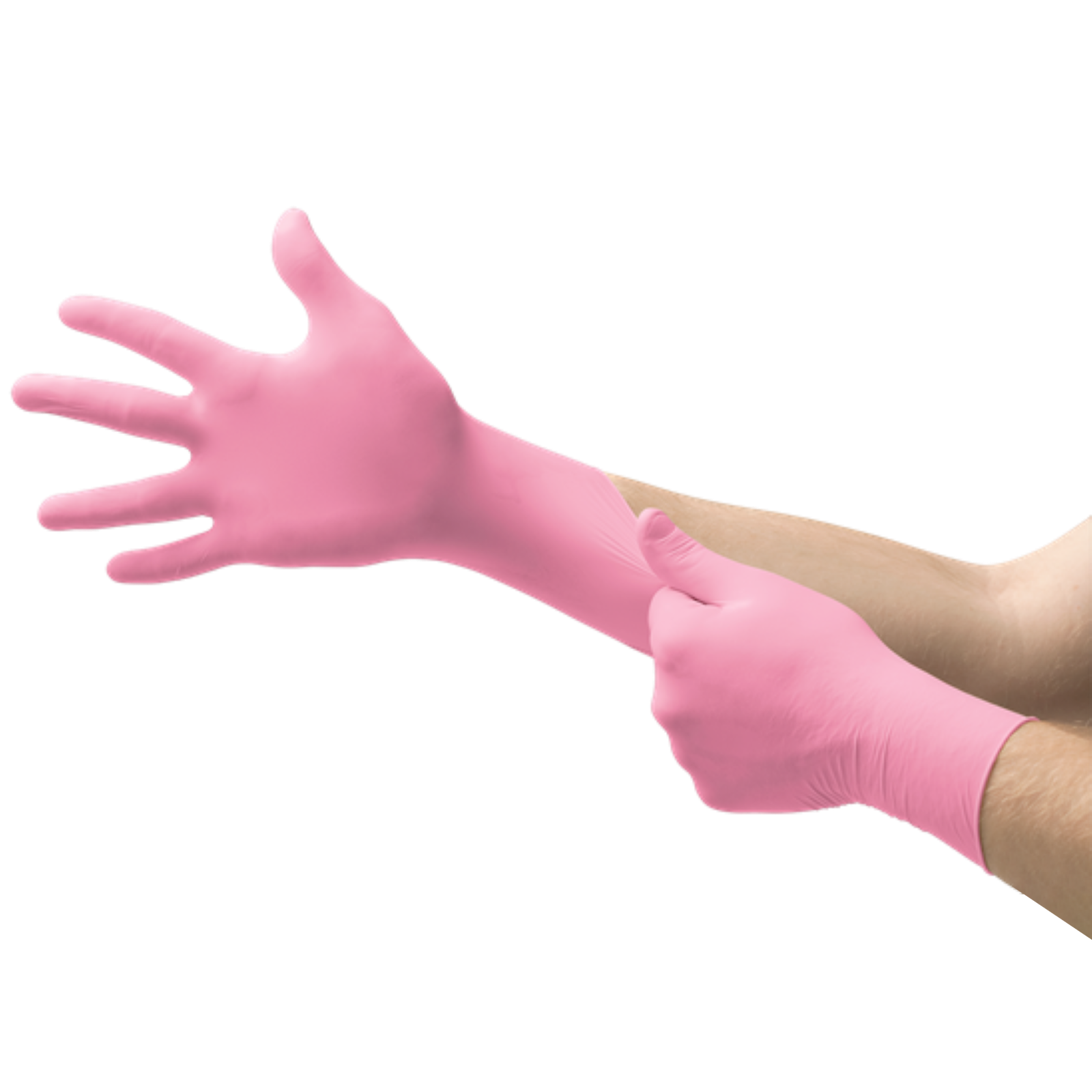 Medicom: SafeBaSicS TrueFit Pink PF Nitrile 300/Box - Medium Gloves - 1186-C
