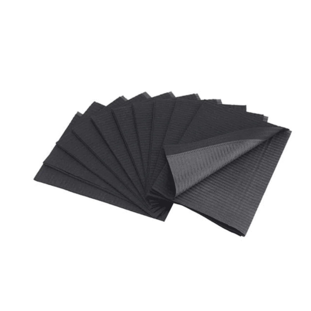 Aurelia: Dental Bibs 2 Ply tissue 1 Ply 500/ca Black Ea - 2011