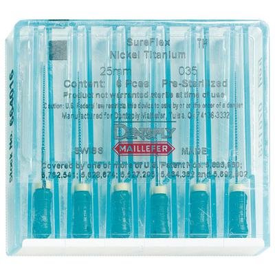 Sureflex Titan K-Files – 21 mm, 6/Pkg - Size 60 Blue