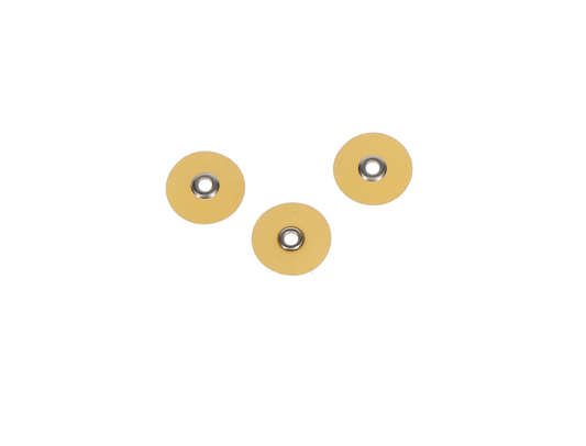 Sof-Lex XT Contouring and Polishing Discs, Extra Thin, Pop-On, 1/2", Superfine, Yellow, 85/Pk, 2382SF