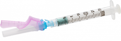 BD Eclipse Luer-Lok Syringe with Detachable Needle 25G x 5/8" 3 mL 50 Count