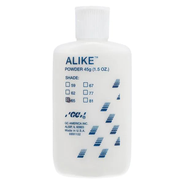 GC-Alike Powder (45g) Shade A2 65 #340513 Self-cured Temporary crown and bridge resin