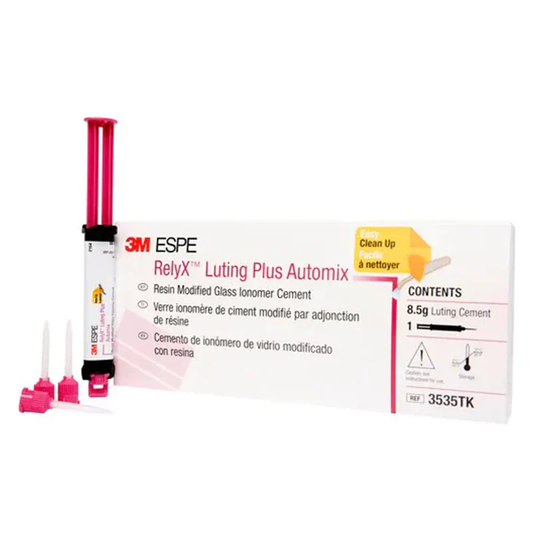 3M RelyX Luting Plus Automix Trial Kit 3M - 3535TK | Self-Adhesive RMGI Cement Starter Kit for Crown & Bridge