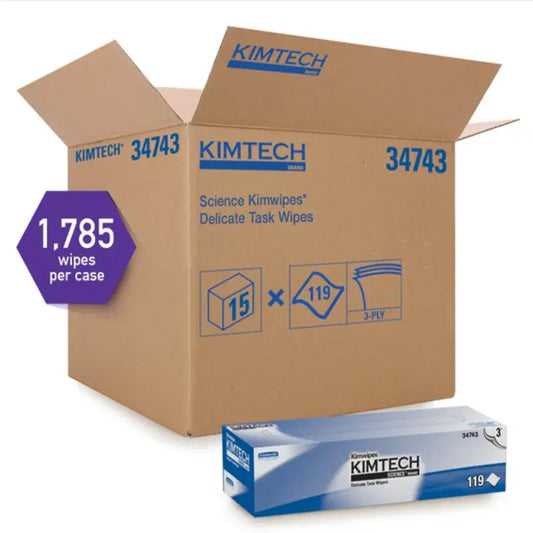 Kimwipes Delicate Task Wipers 4.4" x 8.4" 280/bx, 30Bx/Cs, 34120
