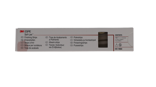 Sof-Lex Finishing and Polishing Strips, Wide, 0.156", Coarse, Medium, 150/Pk, 1954