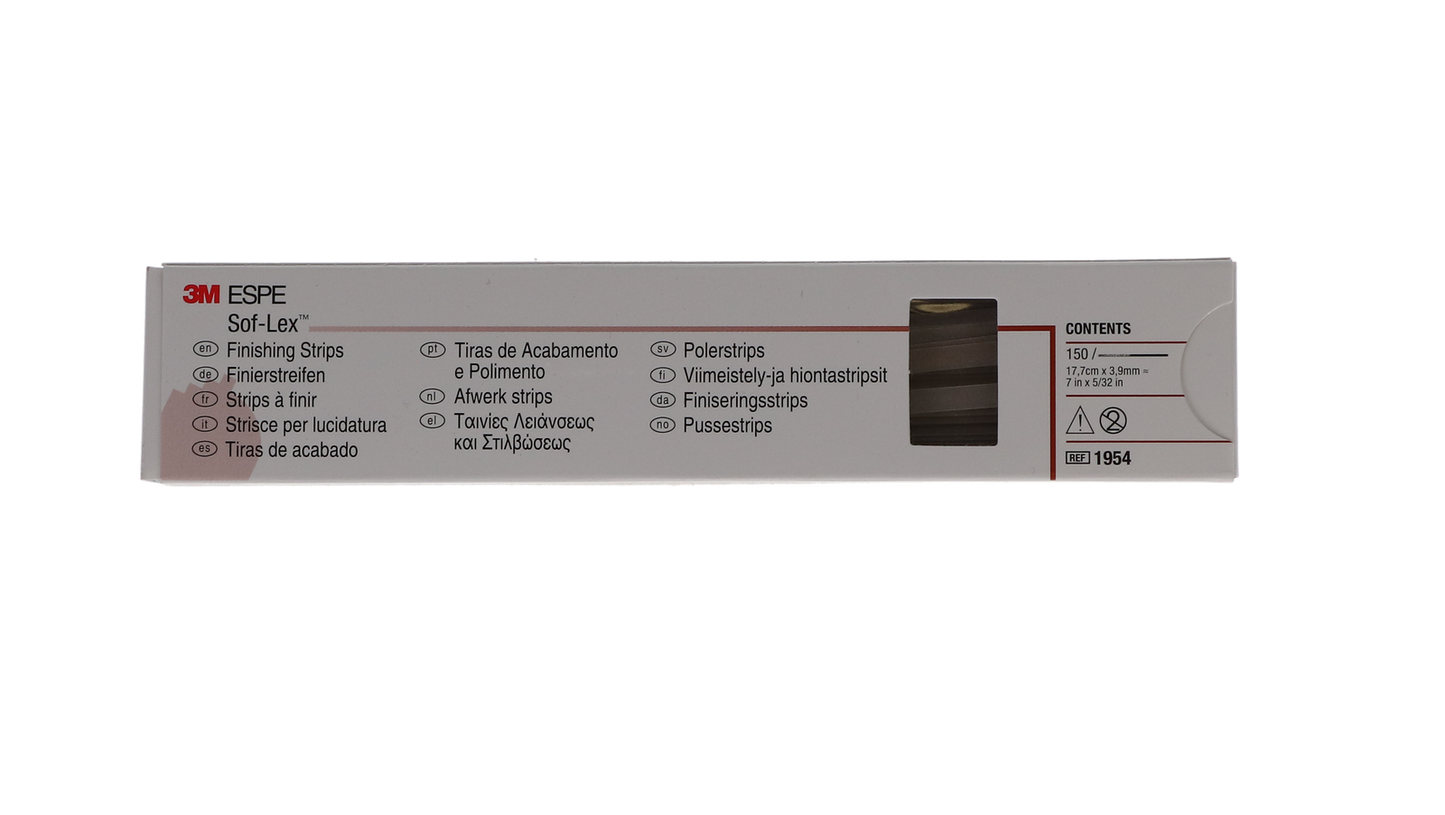 Sof-Lex Finishing and Polishing Strips, Wide, 0.156", Fine/Superfine, 120/Pk, 1956