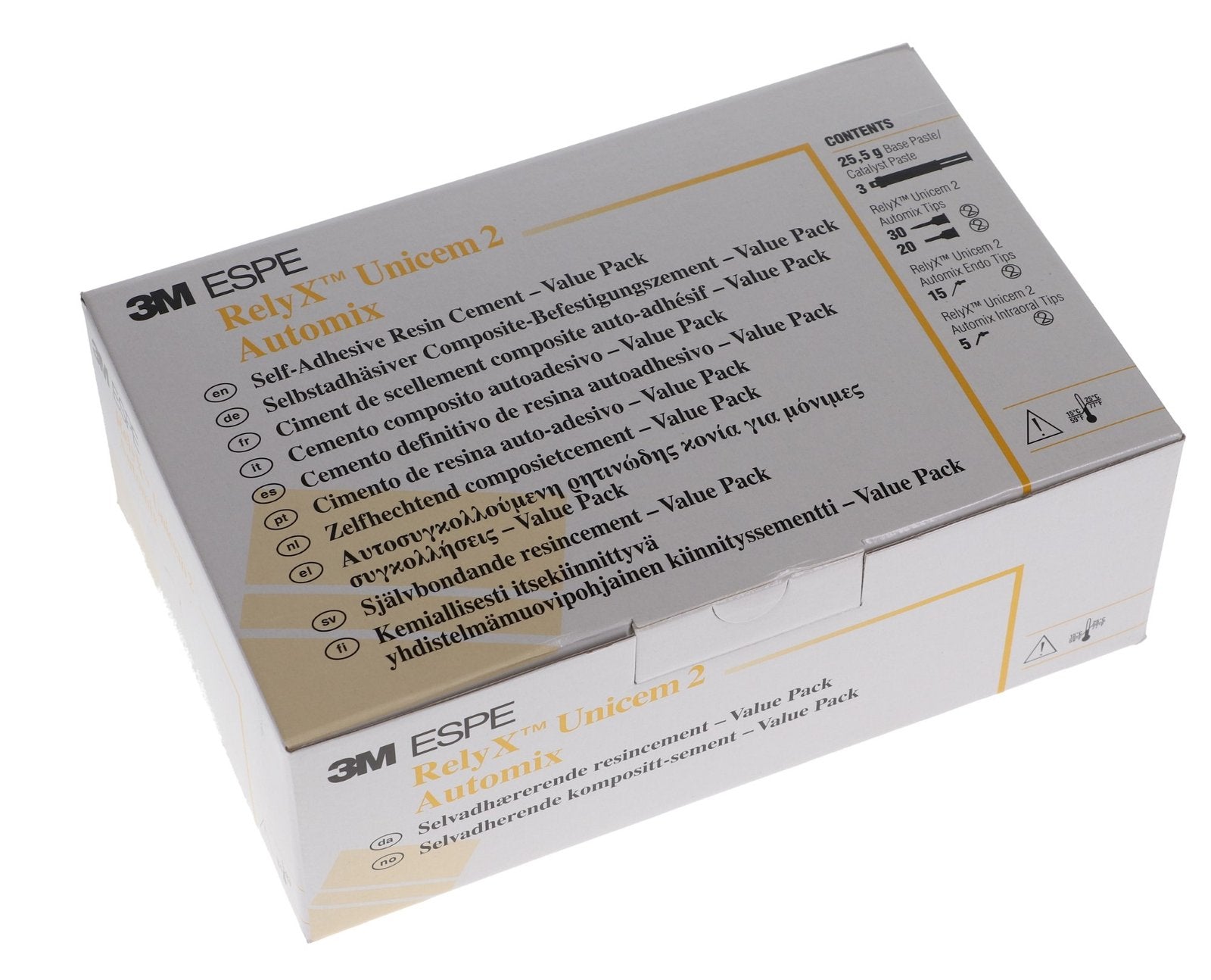 RelyX Unicem 2 Self-Adhesive Resin Cement, Automix Syringe Refill, 8.5 g, Translucent, 1/Pk