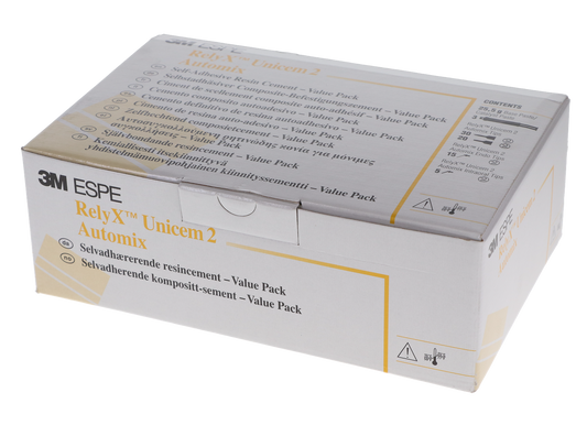 RelyX Unicem 2 Self-Adhesive Resin Cement, Automix Syringe Value Pack, Translucent, 3/Pk