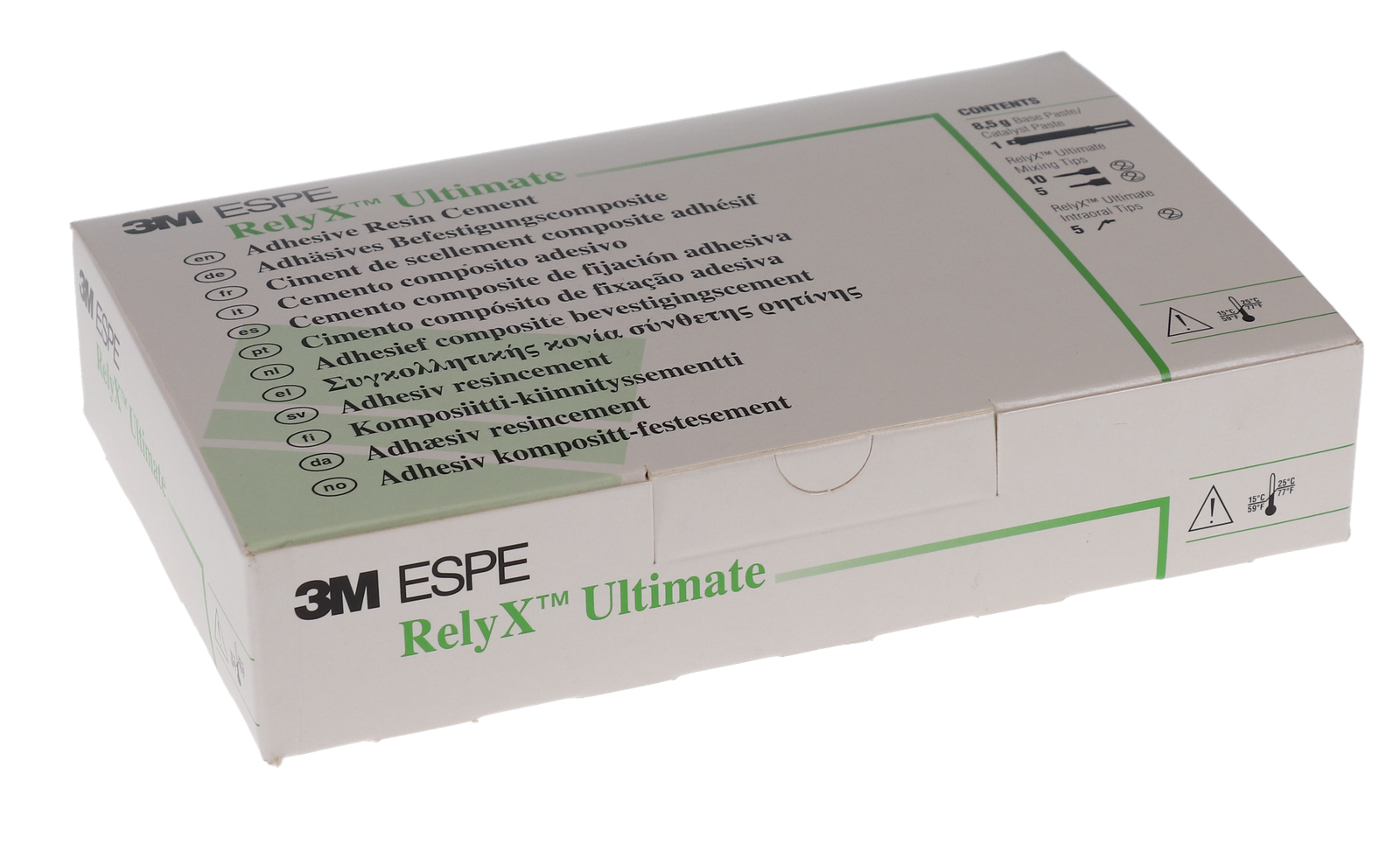 RelyX Ultimate Adhesive Resin Cement, Automix Syringe Refill, 8.5 g, Translucent, 1/Pk, 56890