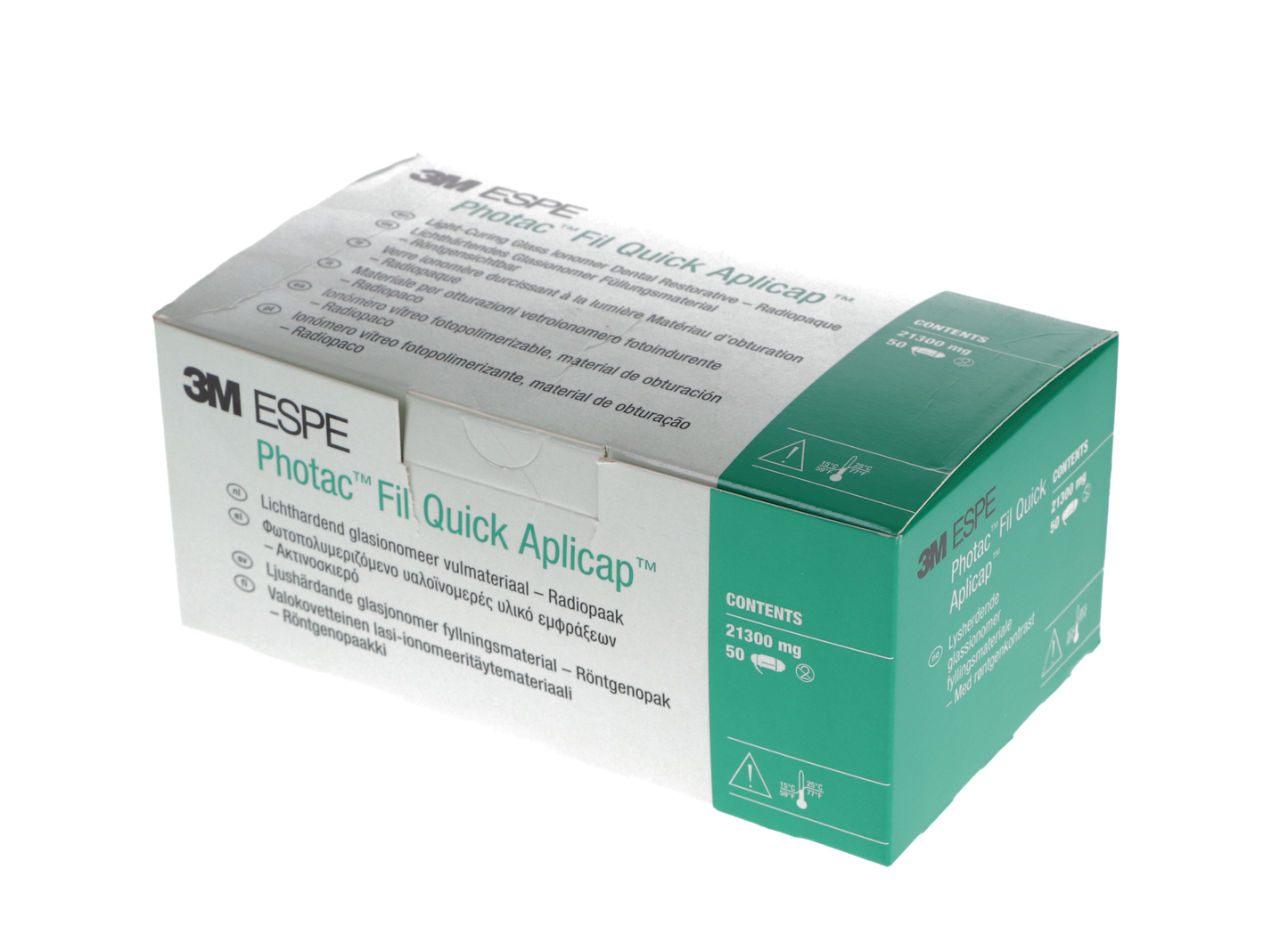 Photac-Fil Quick Aplicap Glass Ionomer Restorative, Light-Cure, Capsule Refill, A2 Light, 50/Pk