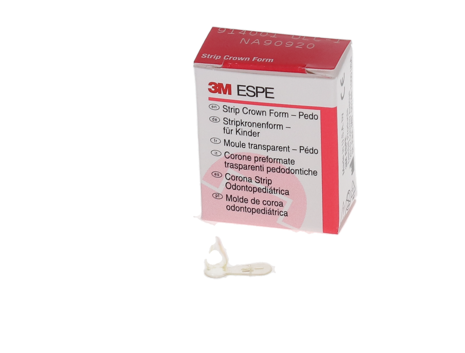 Strip Crown Forms, Primary Anterior Refill, 5/Pkg, UR2 || Lateral || Upper Right