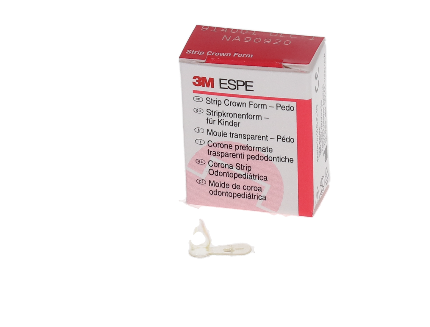 Strip Crown Forms, Primary Anterior Refill, 5/Pkg, UR1 || Central || Upper Right
