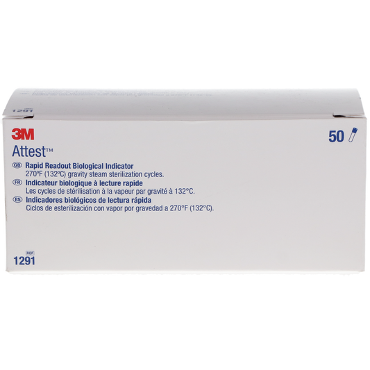3M Attest™ Rapid Readout Biological Indicators – Blue Cap, 50/Pkg