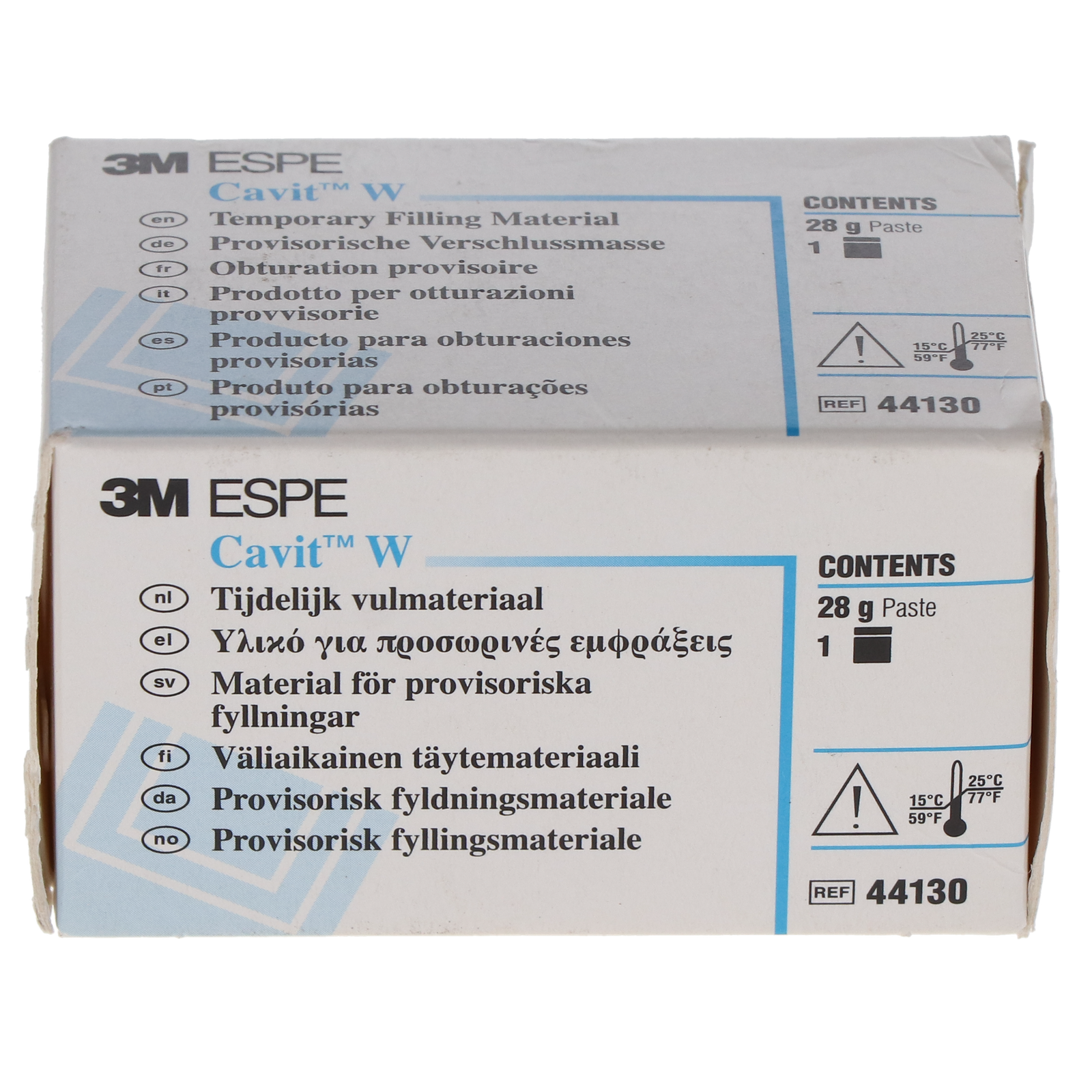 3M Cavit-W Temporary Filling Material, Medium Set, 28 g Jar, White, 1/Pk