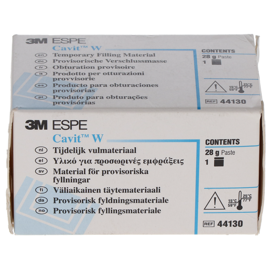 3M Cavit-W Temporary Filling Material, Medium Set, 28 g Jar, White, 1/Pk