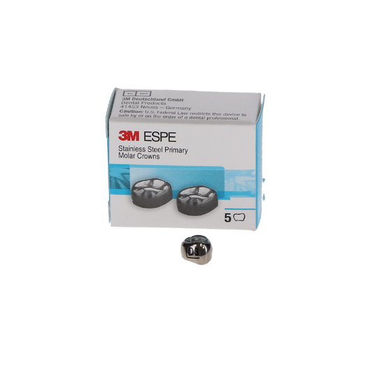 3M ESPE (Solventum) Stainless Steel Primary Molar Crowns Refill, 5/Pkg - 3M - DLR2