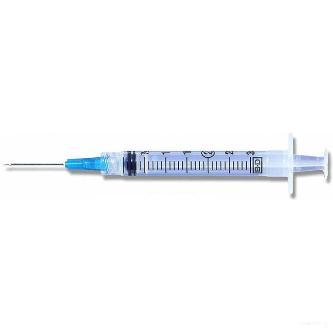BD Tuberculin Syringes, with PrecisionGlide Needles, Slip-Tip, 1 ml, 27G x 1/2" -  100 per box