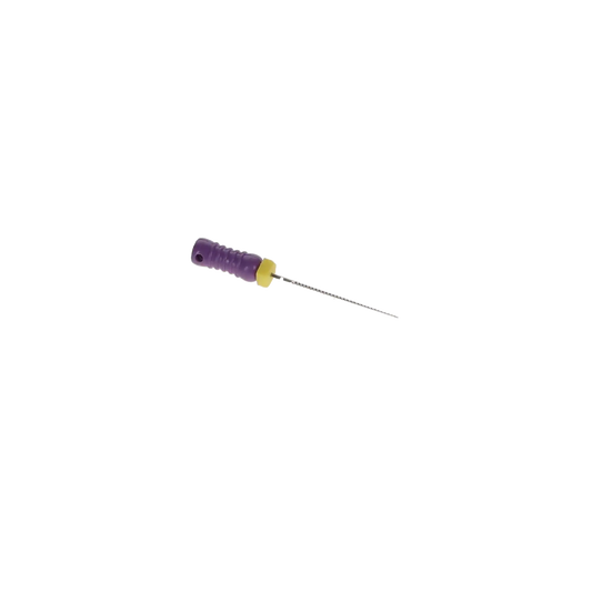 HSB Flex-Type stainless steel K-File 21 mm ISO #10 Purple 6/Pk