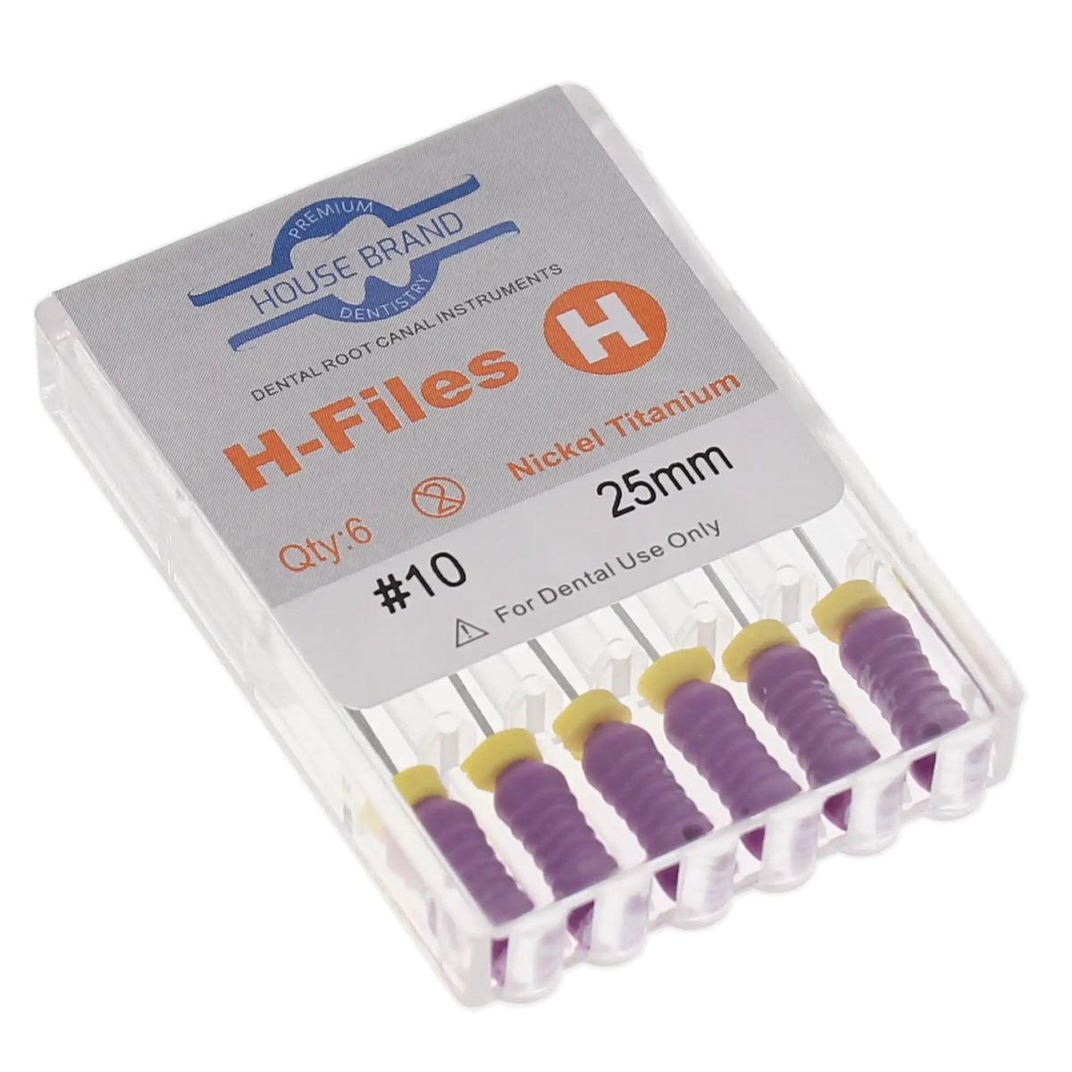 HSB NiTi Hedstrom File 25 mm ISO #10 Purple 6/Pk