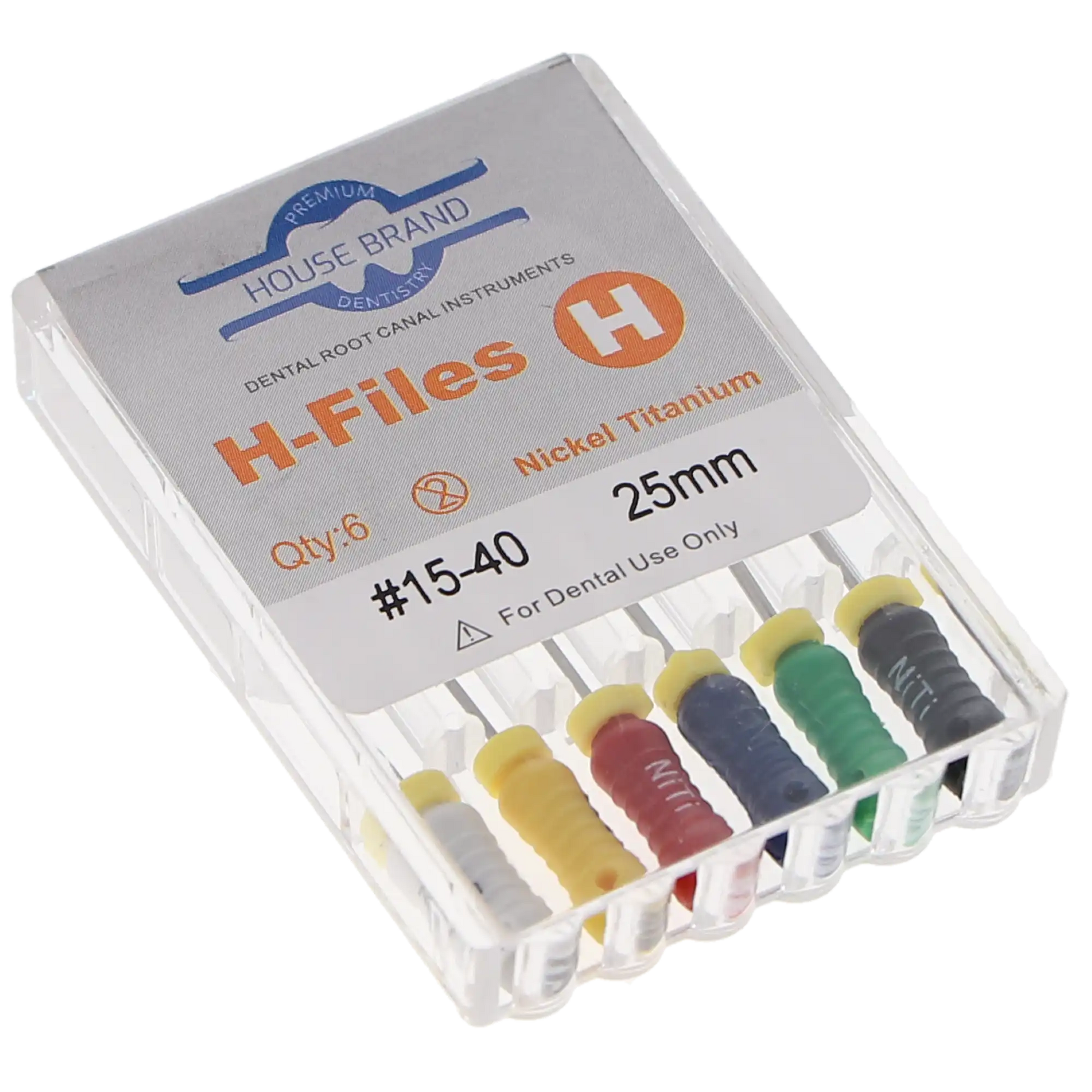 HSB NiTi Hedstrom File 25 mm ISO #15-40  6/Pk