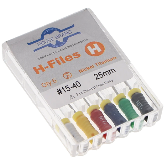 HSB NiTi Hedstrom File 25 mm ISO #15-40  6/Pk