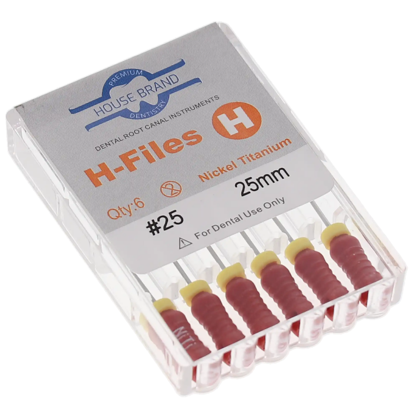 HSB Flex-Type stainless steel K-File 25 mm ISO #40 Black 6/Pk