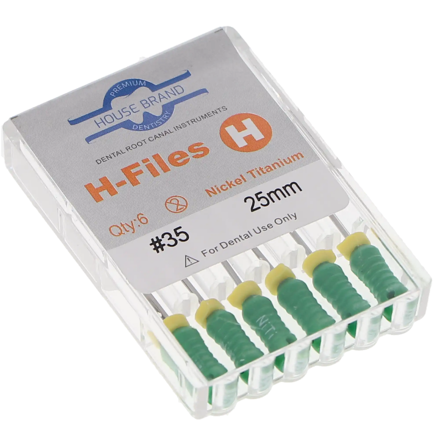 HSB Flex-Type stainless steel K-File 25 mm ISO #45-80  6/Pk