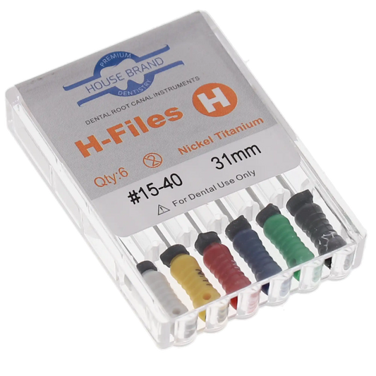 HSB NiTi Hedstrom File 31 mm ISO #15-40  6/Pk