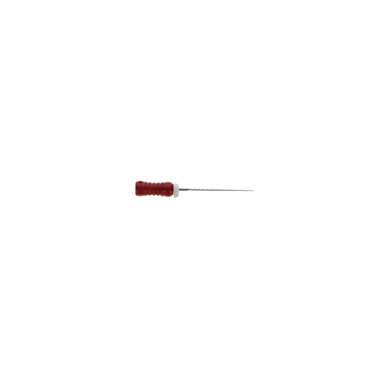 HSB stainless steel Hedstrom File 21 mm ISO #25 Red 6/Pk