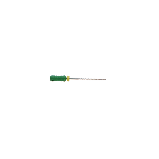 HSB stainless steel Hedstrom File 25 mm ISO #35 Green 6/Pk