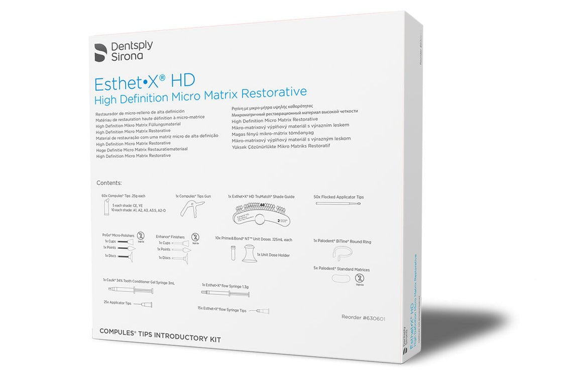Esthet X HD High Definition Micro Matrix Restorative, 0.25 g Compules Tips Refill, 10/pk, Shade A4