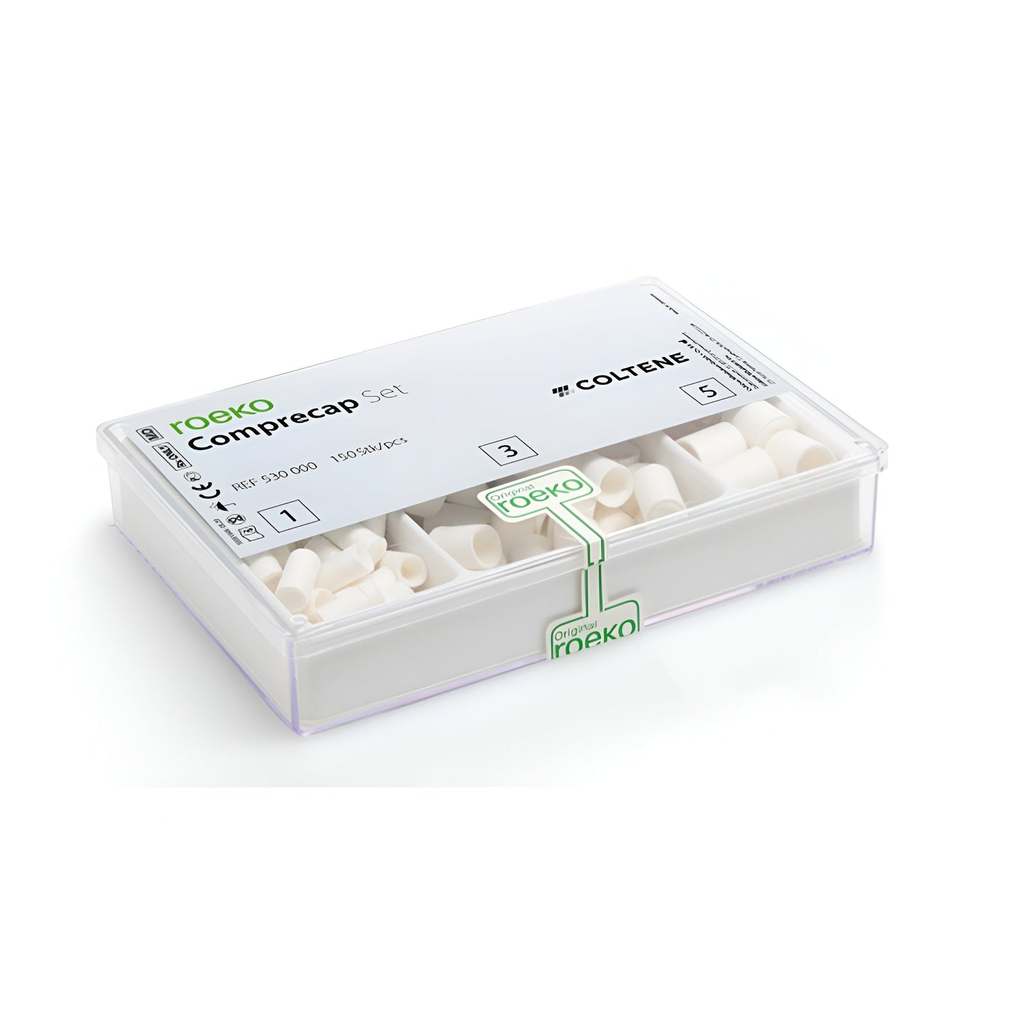 Retraction Caps Comprecap Set, Assorted  150 /Pk #530000