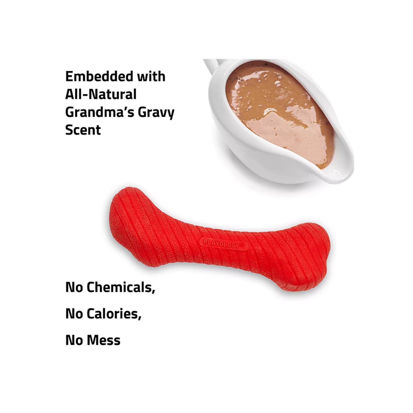 Playology Holiday Mom's Turkey Scented Crunch Bone Dog Toy, Jumbo (Item #5371987) (Copy)