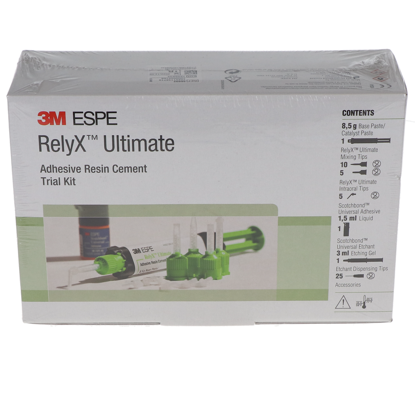 RelyX Ultimate Adhesive Resin Cement, Trial Kit, Translucent, 1/Pk, 56892