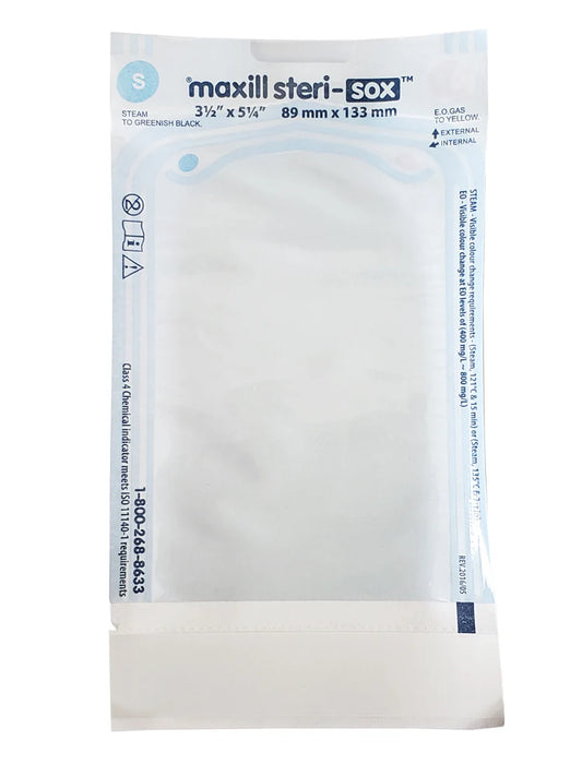 Maxill: Steri-Sox Self Sealing Sterilization Pouches 9.75" x 12.75" 200/bx - 60143