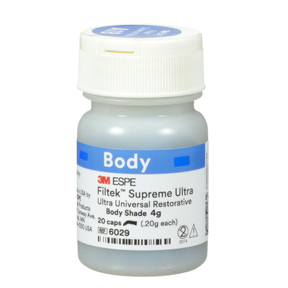 3M (Solventum) Filtek Supreme Ultra Universal Restorative Body Shade Capsules | 20 × 0.2 g | 3M - 6029