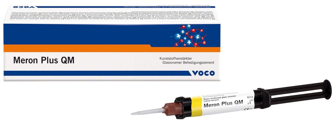 Voco Meron Plus QM Resin Modified Glass Ionomer Cement QuickMix Syringe 8.5g 3 Counts