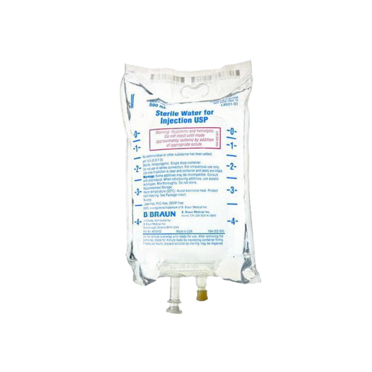 B Braun Sterile Water For Injection 500ml, L8501-12