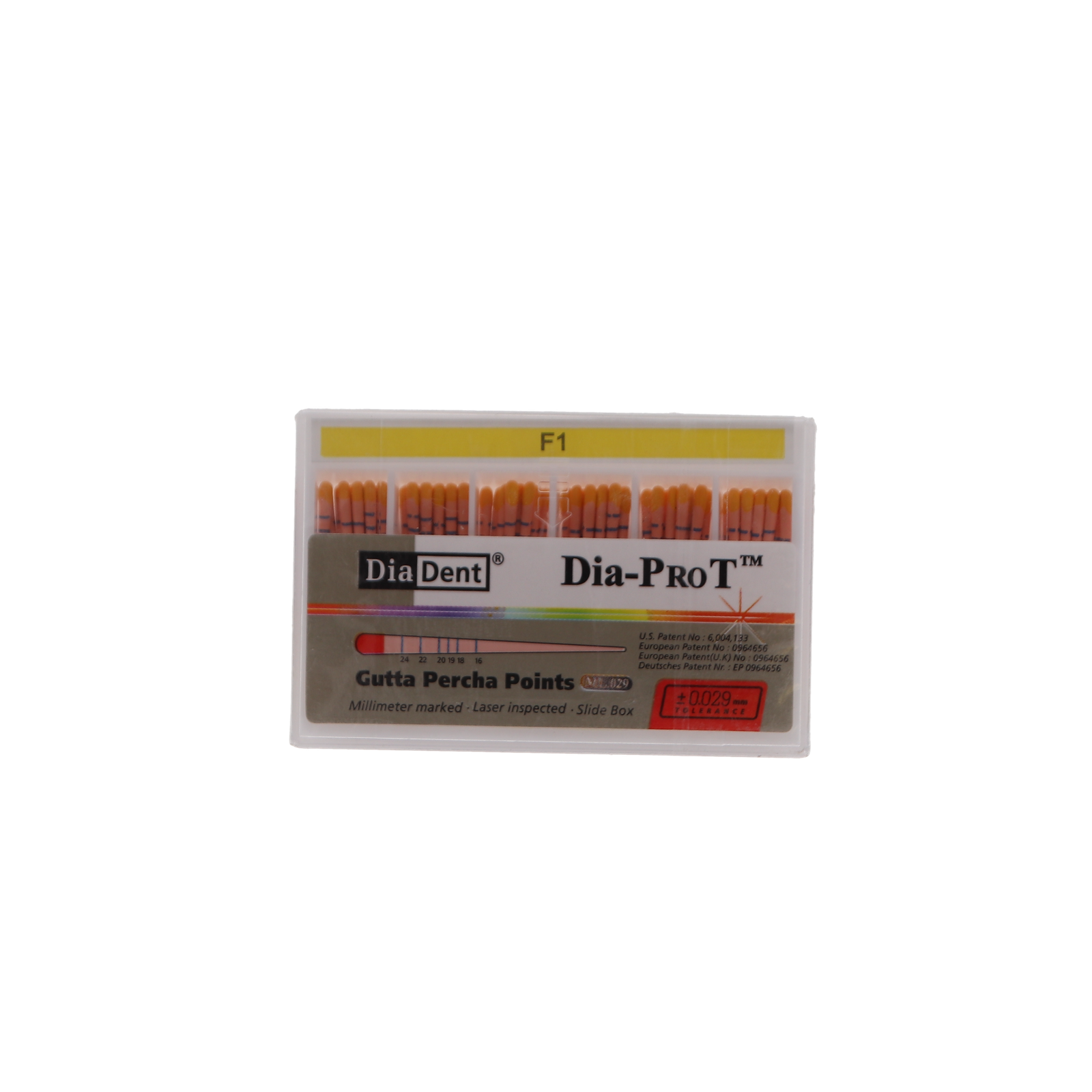 Dia-Pro T™ Gutta Percha Points 60/Pkg, Size/Color: Size F5