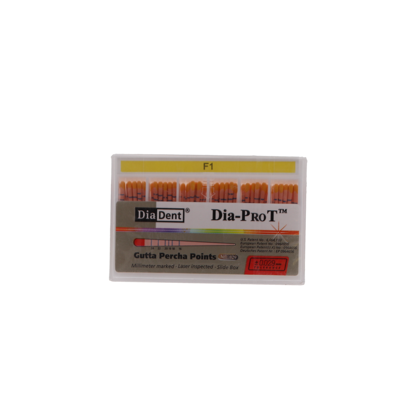 Dia-Pro T™ Gutta Percha Points 60/Pkg, Size/Color: Size F2